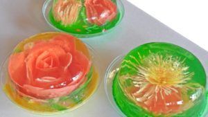 como hacer gelatinas florales