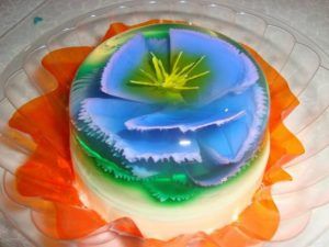 como hacer gelatinas decoradas flor en 3d