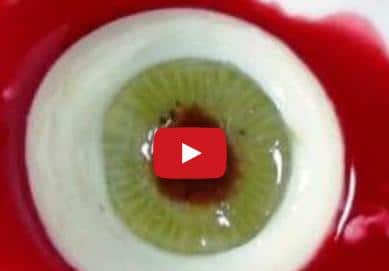 COMO HACER GELATINA BLANCA EN FORMA DE OJO