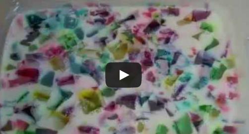 COMO HACER GELATINA DE MOSAICO MULTICOLOR