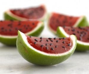 gelatina con sandia natural