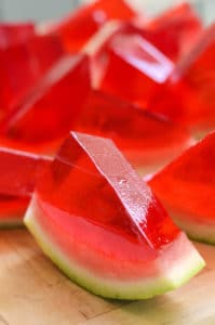 como hacer gelatinas de sandia 3