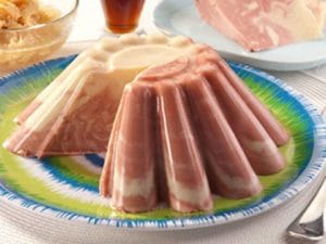 como hacer gelatina marmoleada