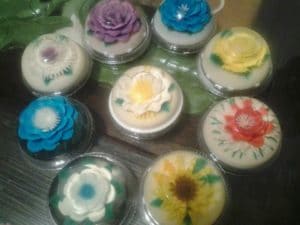 Como hacer gelatinas de flores