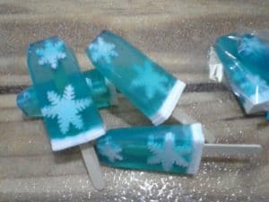 como hacer gelatinas azul de frozen