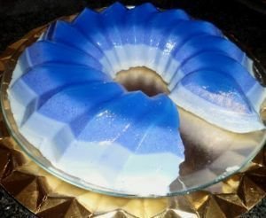 como hacer gelatinas azul de frozen