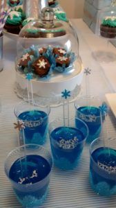 como hacer gelatinas azul de frozen