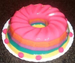 como hacer gelatinas de arcoiris