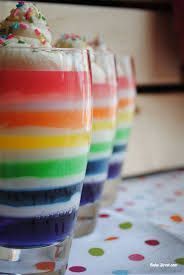 como hacer gelatinas de arcoiris