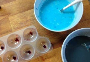 como hacer una gelatina decorada en forma de ojo